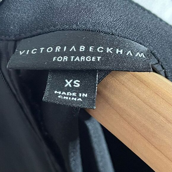 Victoria Beckham Target Bunny Collared Dress Black White Long Sleeve Size Extra - Picture 7 of 7